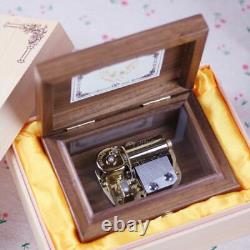 30 Note Walnut Wooden Wind Up Music Box Can't Help Falling In Love