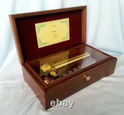 72 note Choise From 10 Pieces Music Box Walnut ORPHEUS Sankyo For Gift/Memento