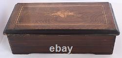 Antique 1886 music box Jacot 10 melodies large wood case recently serviced