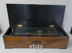 Antique 32 Paillard & Co London Wood Inlay 58 Note 8 Air Swiss Music Box