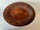 Antique Black Forest Carved Wood Oval Tray Music Box Pedestal Plays 2 Songs