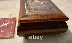 Authentic Signature Edna Hibel Music Box Romeo And Juliet Made In Italy Used