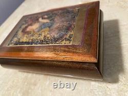 Authentic Signature Edna Hibel Music Box Romeo And Juliet Made In Italy Used