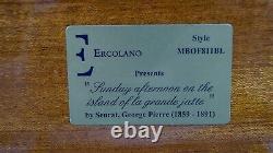 Ercolano MBOF811BL Music Jewelry Box Georges Seurat Decoupage La Grande Jatte