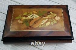 Inlaid Wood Works Art Decor Jewelry/Music Box made in Italy