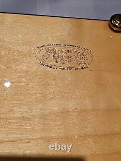 Italian Hand Crafted Inlaid Wood Art Decor Music Box. No Key free shipping