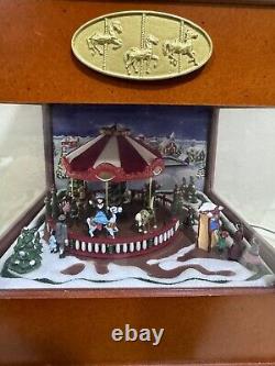 Mr Christmas Animated Symphony of Bells 50 Songs Wood Brass Music Box Works