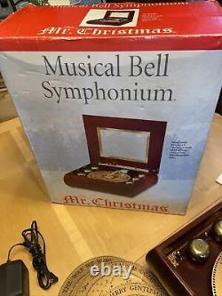 Music Bell Symphonium Mr. Christmas Wood Music Box Vintage 16 Songs