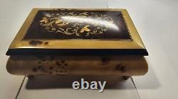 Musical Jewelry Box, Vintage, Italian Hand Made, Wood, Plays Theme to Godfather