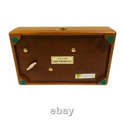 ORPHEUS SANKYO 50 note wood Music Box The Blue Danube & Invitation Fedex DHL