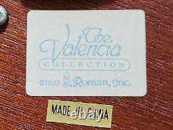 RARE Vintage 1997 The Valencia Collection by Roman Inc Porcelain Jesus Music Box