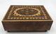 Reuge Inlaid Lacquer Wood Music Jewelry Box Swiss Collectible Handcraft Antique