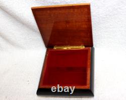 Rare Mint Vintage Wood Inlay Swiss Reuge Romance Phantom Of The Opera 6.25 Box