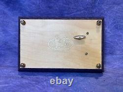 San Francisco Music Box Company Purple Wooden Jewelry Music Box Made In Italy
