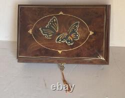Sorrento Italy Paturzo Giovanni Inlayed Wood Butterfly San Francisco Music Box