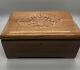 Vintage 9 Cuendet Swiss Inlaid Music Box, Walnut Switzerland Wood
