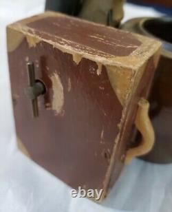 Vintage Anri Mechanical Music Box Cigarette Tobacco Humidor Drunk on a Barrel-BM