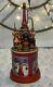 Vintage Cathedral Winter Russian Wind-up Wood Music Box