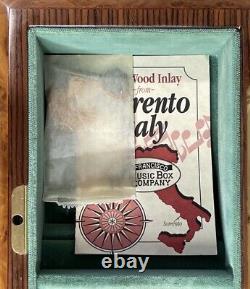 Vintage Italy Sorrento Music Box JeweIry Inlay That's What Friends Are For Key