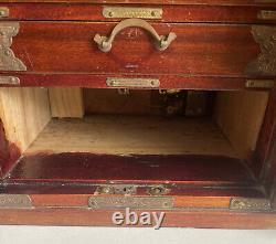 Vintage Large Asian Wood Jewelry Chest Case/Music Box