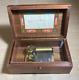 Vintage Wood Cased Music Box Lara's Theme Edelweiss