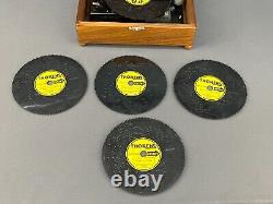 Vtg Thorens Disc Music Box with 15 Discs Made in Switzerland Mint